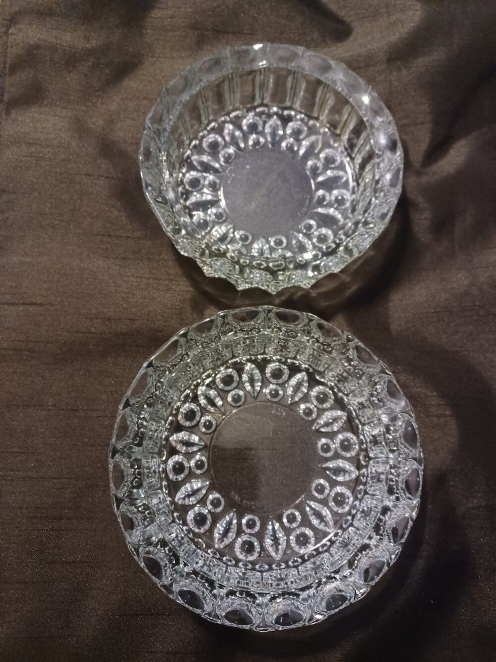 Vintage KIG Indonesia Heavy Glass Ashtray - 2